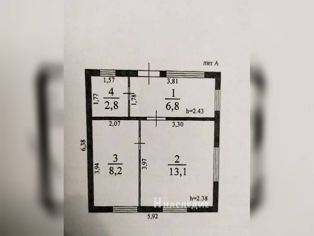 Кирпичный 1-этажный дом 31 м2 на участке 8.2 сот. Дачи Южный, ул. 1-я Линия - фото 7