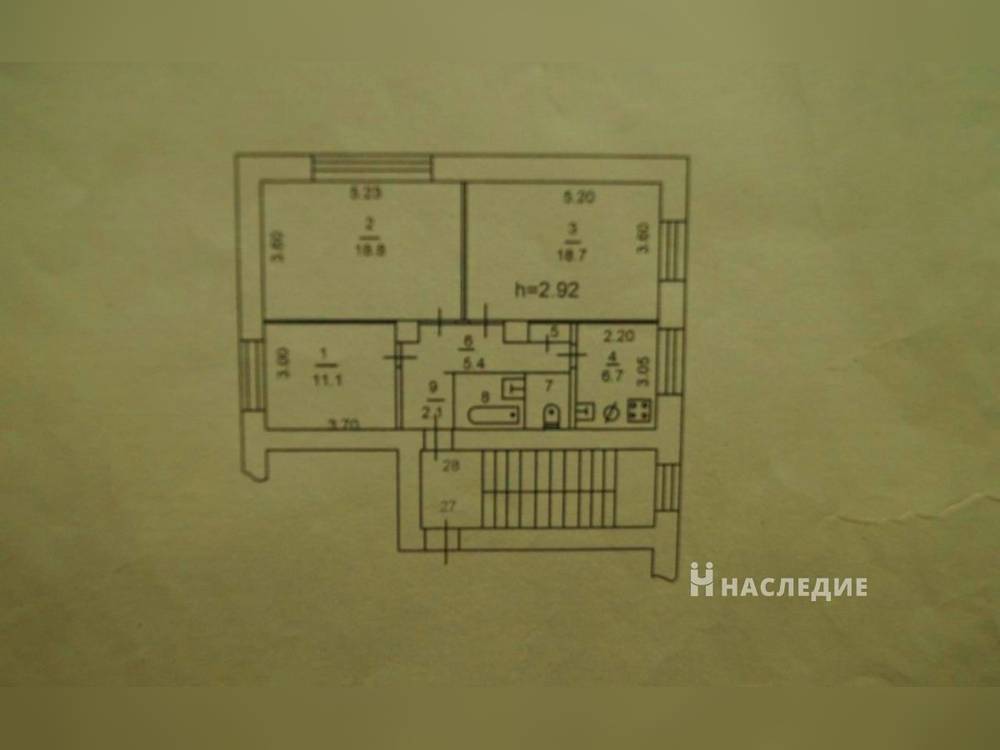 3-комнатная квартира, 67.1 м2 2/3 этаж, Заводской, ул. Пугачева - фото 10